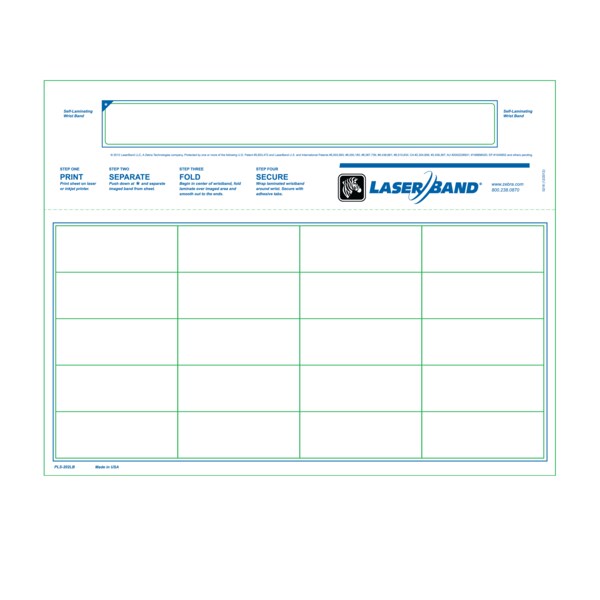 Nevs Laser Band - Adult Wristband 8-1/2" x 11" LB-9 - main